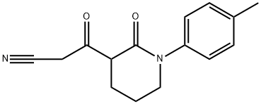 3-氧代-3-(2-氧代-1-(对甲苯基)哌啶-3-基)丙腈 结构式