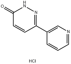 6-(吡啶-3-基)哒嗪-3(2H)-酮盐酸盐 结构式