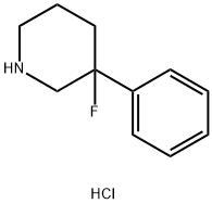 3-fluoro-3-phenylpiperidine hydrochloride 结构式