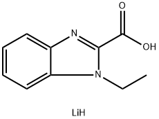 lithium(1+) ion 1-ethyl-1h-1,3-benzodiazole-2-carboxylate 结构式