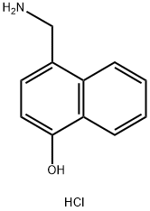 4-(aminomethyl)naphthalen-1-ol hydrochloride 结构式