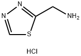 (1,3,4-噻二唑-2-基)甲胺二盐酸盐 结构式