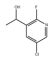 1-(5-Chloro-2-fluoropyridin-3-yl)ethanol 结构式