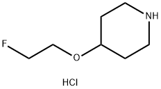 Piperidine, 4-(2-fluoroethoxy)-, hydrochloride (1:) 结构式