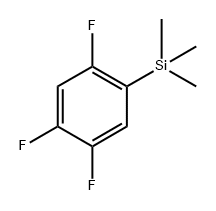 trimethyl(2,4,5-trifluorophenyl)silane 结构式