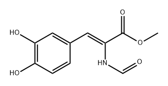 Methyl (Z)-3-(3,4-dihydroxyphenyl)-2-formamidoacrylate 结构式