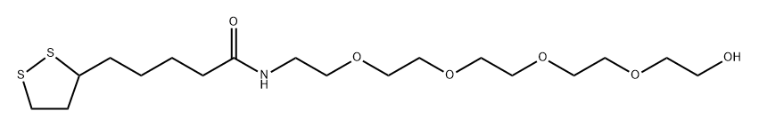 Lipoamido-PEG4-alcohol 结构式