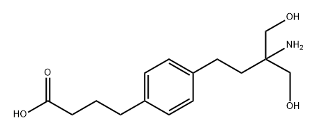 4-(4-(3-Amino-4-hydroxy-3-(hydroxymethyl)butyl)phenyl)butanoic acid 结构式