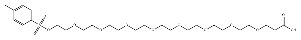 对甲苯磺酸酯-九聚乙二醇-酸 结构式