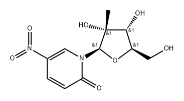 1-(2-C-b-Methyl--D-ribofuranosyl)-5-nitropyridine-2(1H)-one 结构式