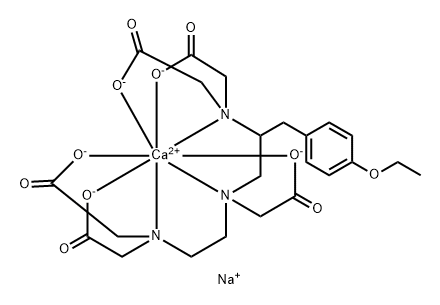 CALOXETATE TRISODIUM 结构式