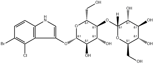5-Bromo-4-chloro-3-indolyl a-D-maltopyranoside 结构式