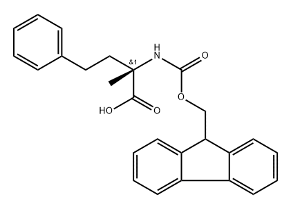芴甲氧羰基-Α-甲基-高苯丙氨酸 结构式