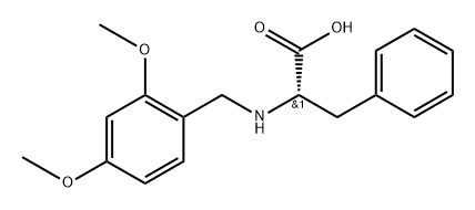 (S)-2-((2,5-dimethoxybenzyl)amino)-2-phenylacetic acid 结构式