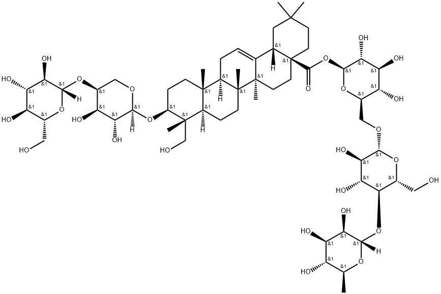 牡丹草皂苷D 结构式