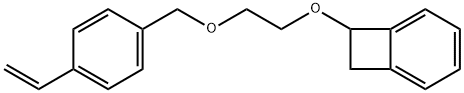 7-[2-[(4-乙烯基苯基)甲氧基]乙氧基]双环[4.2.0]辛-1,3,5-三烯 结构式