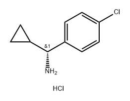 (R)-(4-氯苯基)(环丙基)甲胺盐酸盐 结构式