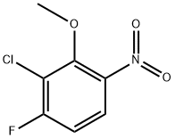 2-氯-1-氟-3-甲氧基-4-硝基苯 结构式