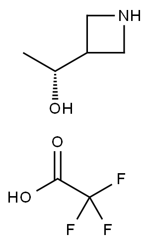 (1R)-1-(AZETIDIN-3-YL)ETHAN-1-OL, TRIFLUOROACETIC ACID 结构式
