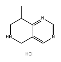 8-methyl-5H,6H,7H,8H-pyrido[4,3-d]pyrimidine dihydrochloride 结构式