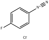 Benzenediazonium, 4-fluoro-, chloride (1:1) 结构式