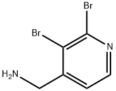 (2,3-dibromopyridin-4-yl)methanamine 结构式