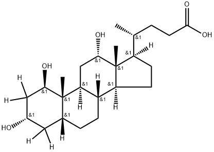 1β-Hydroxydeoxycholic Acid-d4 (major) 结构式