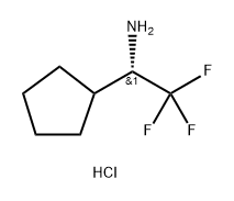 (S)-1-环戊基-2,2,2-三氟乙胺盐酸盐 结构式