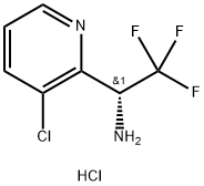 R)-1-(3-CHLOROPYRIDIN-2-YL)-2,2,2- TRIFLUOROETHANAMINE HYDROCHLORIDE 结构式