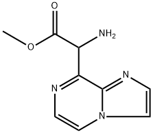 methyl 2-amino-2-{imidazo[1,2-a]pyrazin-8-yl}acetate 结构式