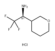 2H-Pyran-3-methanamine, tetrahydro-α-(trifluoromethyl)-, hydrochloride (1:1), (α 结构式