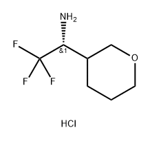 2H-Pyran-3-methanamine, tetrahydro-α-(trifluoromethyl)-, hydrochloride (1:1), (α… 结构式