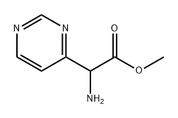 methyl 2-amino-2-(pyrimidin-4-yl)acetate 结构式