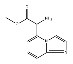methyl 2-amino-2-{imidazo[1,2-a]pyridin-5-yl}acetate 结构式