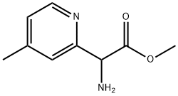 methyl 2-amino-2-(4-methylpyridin-2-yl)acetate 结构式
