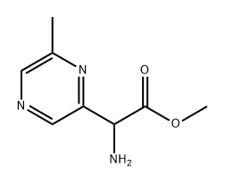 methyl 2-amino-2-(6-methylpyrazin-2-yl)acetate 结构式