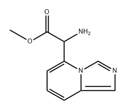 methyl 2-amino-2-{imidazo[1,5-a]pyridin-5-yl}acetate 结构式