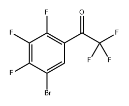 1-(5-Bromo-2,3,4-trifluorophenyl)-2,2,2-trifluoroethanone 结构式