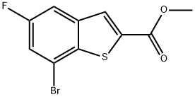 7-溴-5-氟苯并噻吩-2-甲酸甲酯 结构式