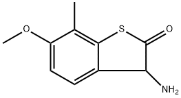 3-氨基-6-甲氧基-7-甲苯并噻吩-2(3H)-酮 结构式