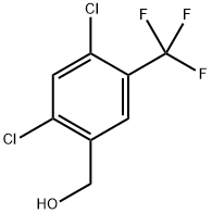 (2,4-dichloro-5-(trifluoromethyl)phenyl)methanol 结构式