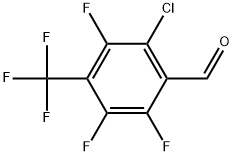 2-Chloro-3,5,6-trifluoro-4-(trifluoromethyl)benzaldehyde 结构式