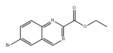 ethyl 6-bromoquinazoline-2-carboxylate 结构式