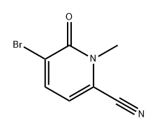 5-溴-1-甲基-6-氧代-1,6-二氢吡啶-2-甲腈 结构式