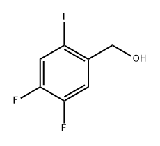 (4,5-二氟-2-碘苯)甲醇 结构式