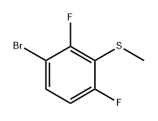 (3-Bromo-2,6-difluorophenyl)(methyl)sulfane 结构式