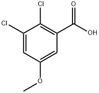 2,3-二氯-5-甲氧基苯甲酸 结构式