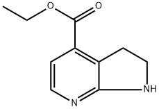 2,3-二氢-1H-吡咯并[2,3-B]吡啶-4-羧酸乙酯 结构式