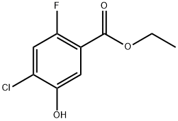 ethyl 4-chloro-2-fluoro-5-hydroxybenzoate 结构式