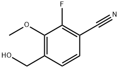 2-氟-4-(羟甲基)-3-甲氧基苄腈 结构式